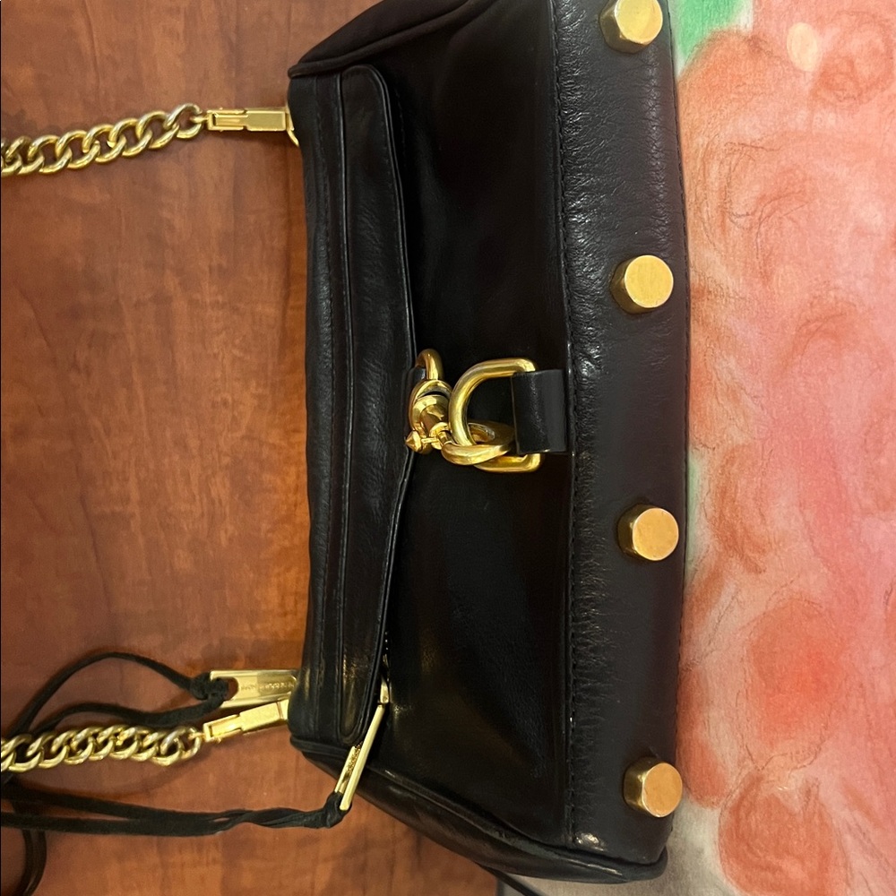 Rebecca Minkoff Small Black Leather Crossbody Bag - Picture 5 of 10